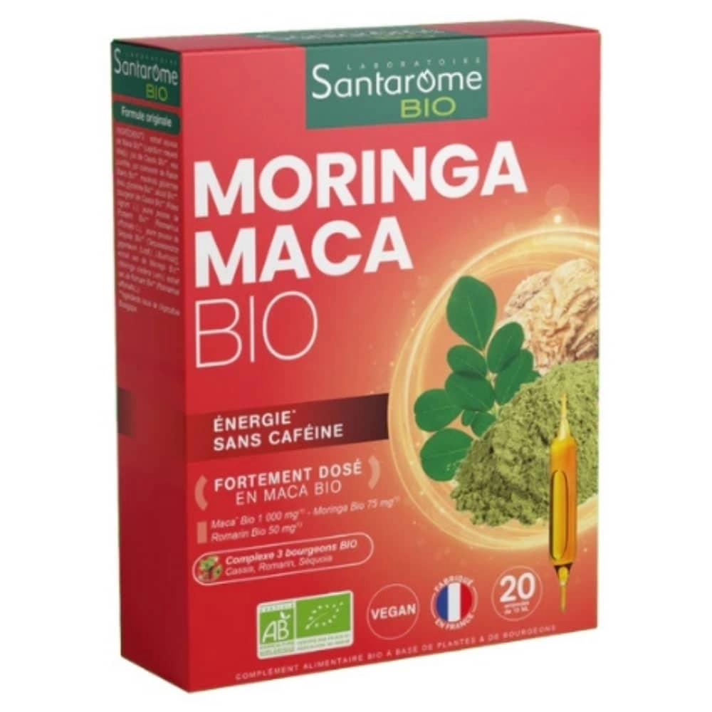 SANTARÔME Bio Maca Energie Caféine Maca Ampoules 20u Saldi Straordinari Offerte Speciali Disponibili Adesso