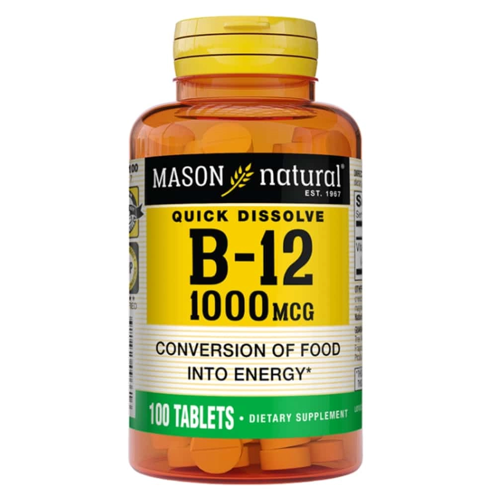 MASON NATURAL – B-12 1000mg 100 Tablets 966-100 - Saldi Straordinari – Offerte Speciali Disponibili Adesso Mason Natural - Vitamin B12 1000 Mcg “Quick Dissolve” | Mazenonline | #1  Online Health And Beauty - Shop Now – MazenOnline
