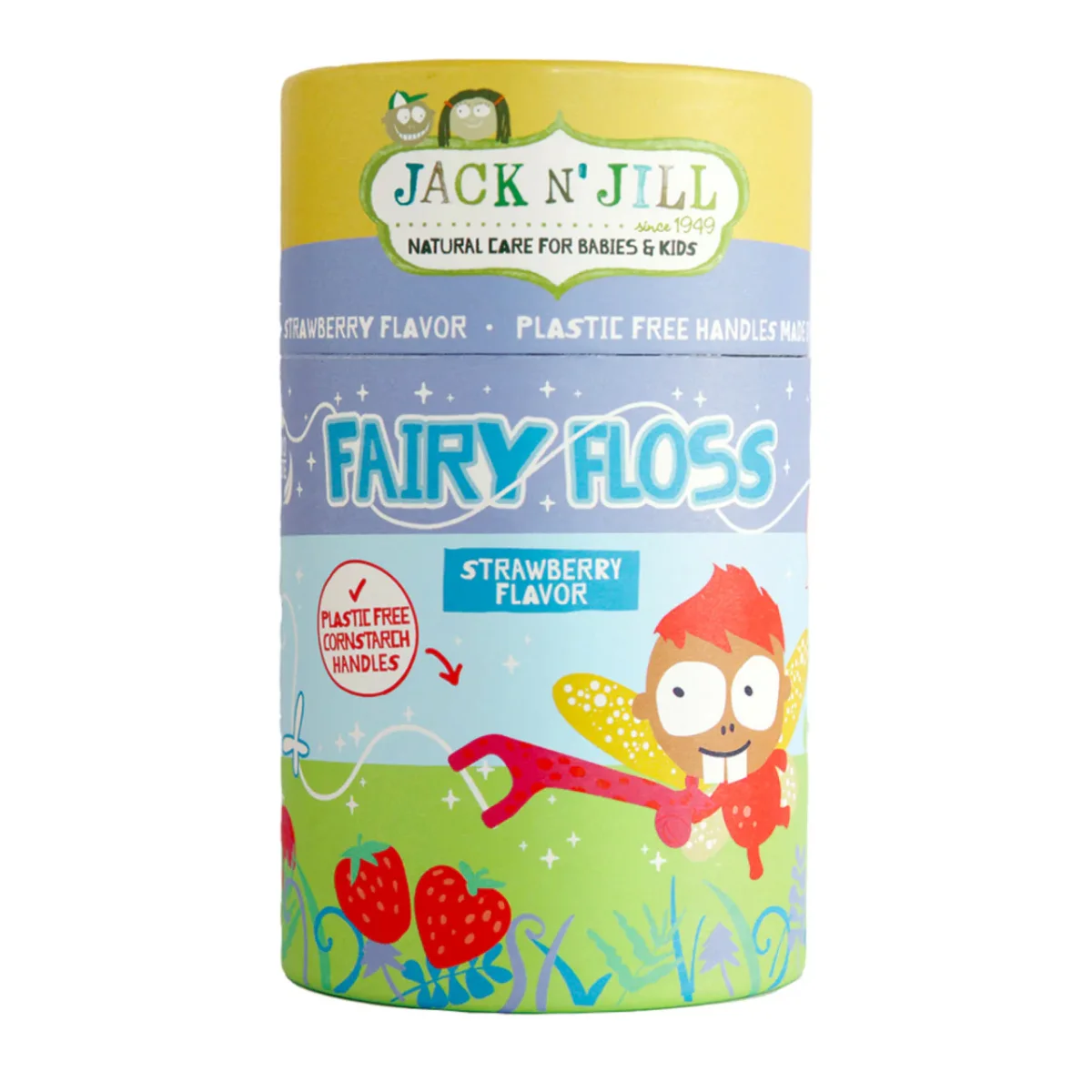 Jack N' Jill - Bâtons de Soie Dentaire - Saveur de Fraise||Jack N' Jill - Fairy Floss - Strawberry Flavor - Boutique Bébé en Ligne : Soins, mémoire Jouets et Articles Maison