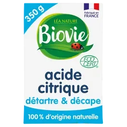 BIOVIE Acide citrique super détartrant naturel 350 grs - E-shop mondial – Produits durables, modernes et accessibles partout Pack Détox & Brûleur Bio