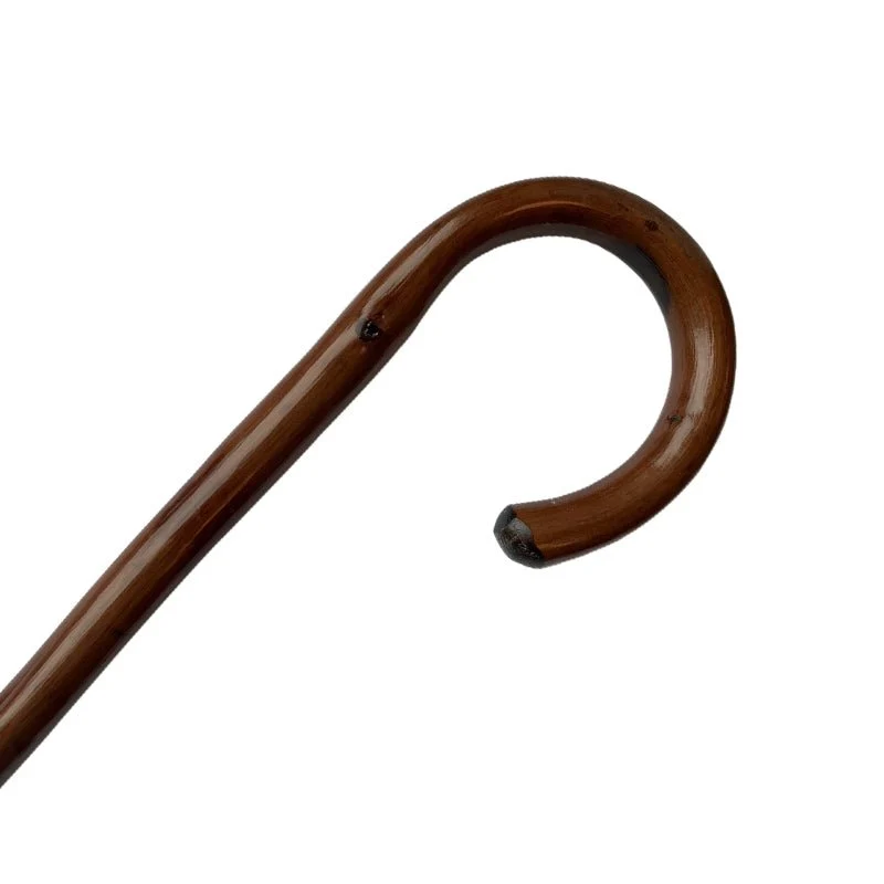 Canne de marche en bois de châtaignier brun-rouge - Organisation de la maison avec des solutions de rangement - {'count': 1, 'name': '10x40'}