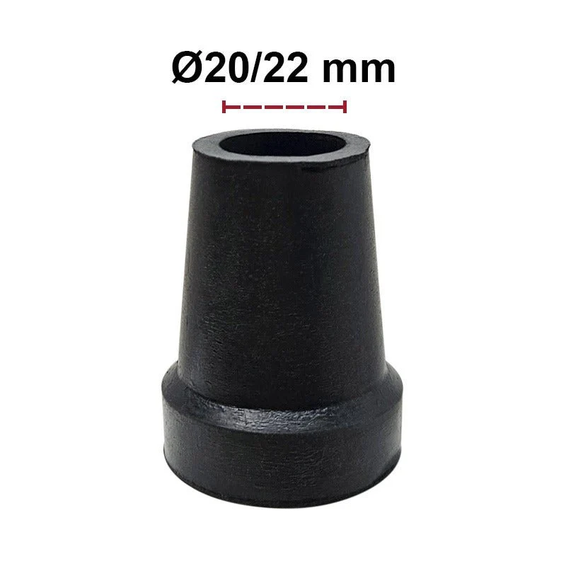 Embout de canne antidérapant Ø20/22 mm - Organisation de la maison avec des solutions de rangement Embout de canne à base large 19 mm