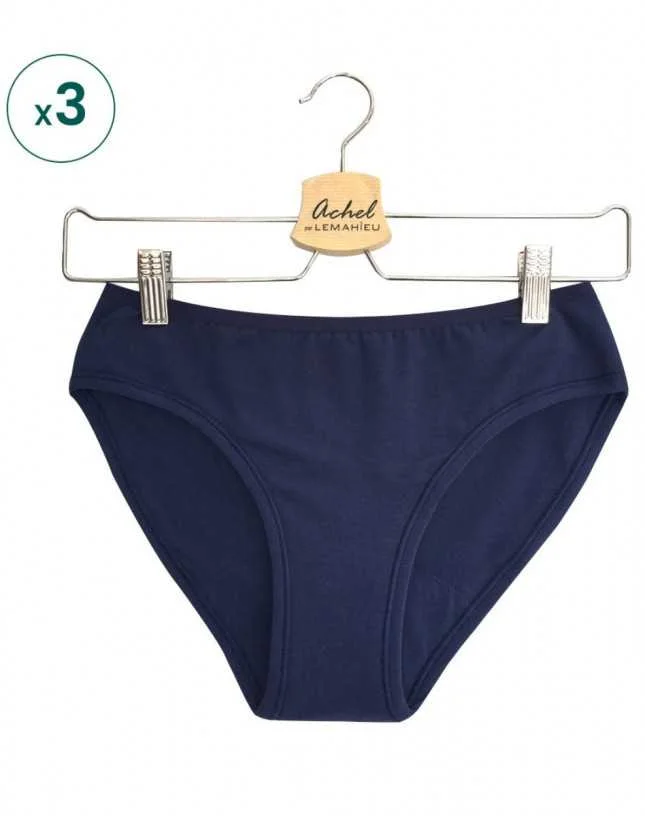 Lot De 3 Culottes Menstruelles – Marine - Vins Rouges Harmonieux pour Chaque Occasion - {'count': 1, 'name': 'underwear'}