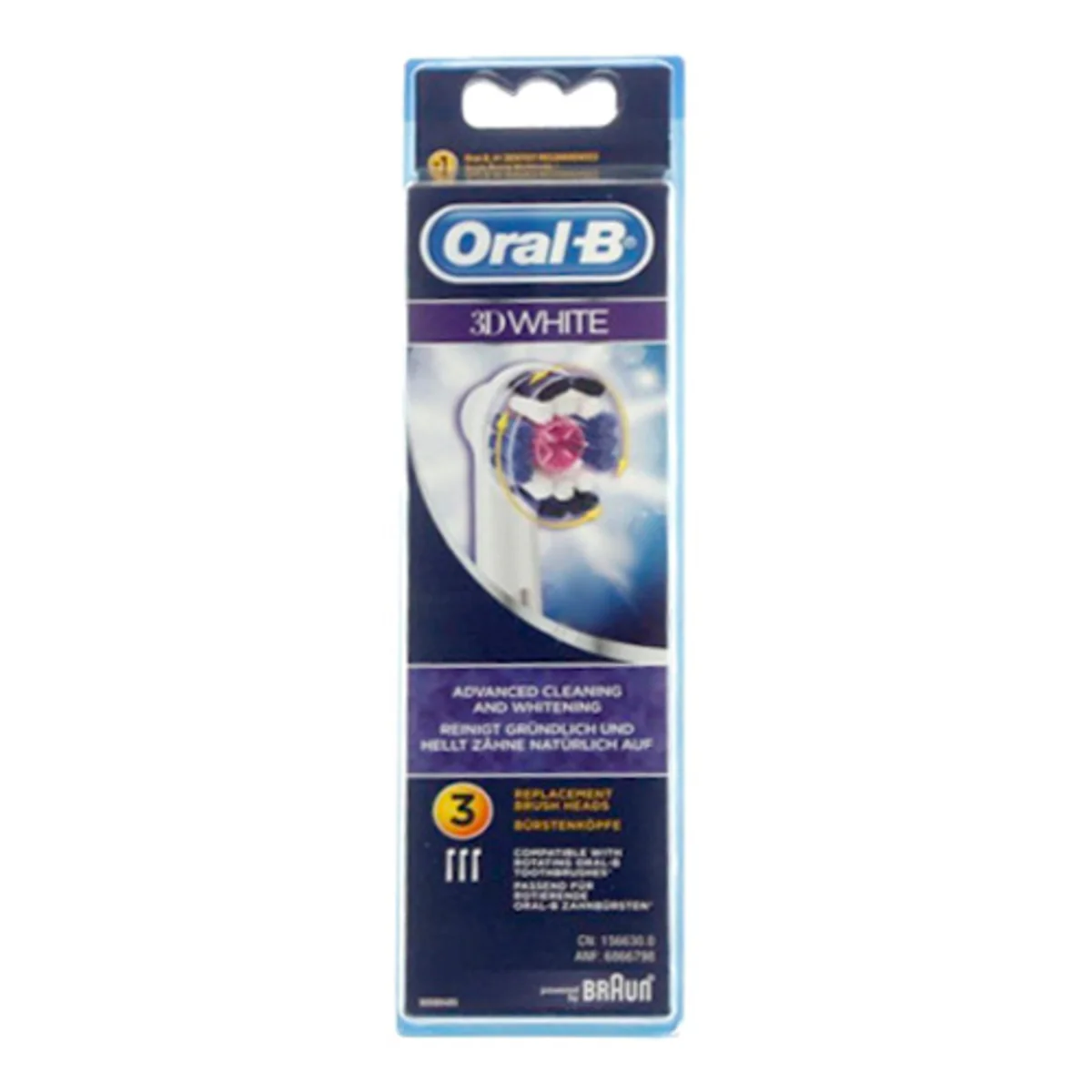 Brosse à dents Braun Oral-B 3D White et Probright - 3 unités 80286447 - Accessoires Électroménagers en Promotion : Tout pour Votre Maison à Moins Cher ! - brossette oral brosse dent - b unité accessoire promotion