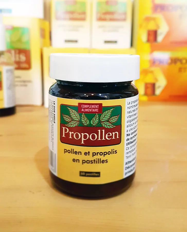 PROPOLLEN – Pollen et Propolis en pastilles - Organisation de la maison avec des solutions de rangement - {'count': 1, 'name': 'Soulager'}