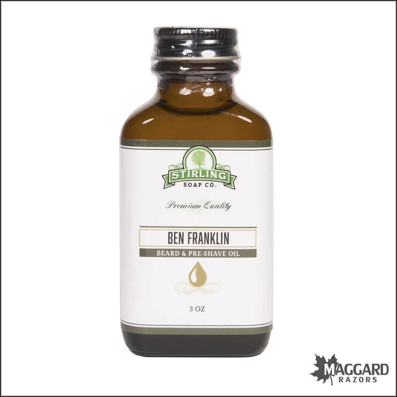 Stirling Soap Franklin Pre Shave Oil oz Saldi Straordinari Offerte Speciali Disponibili Adesso