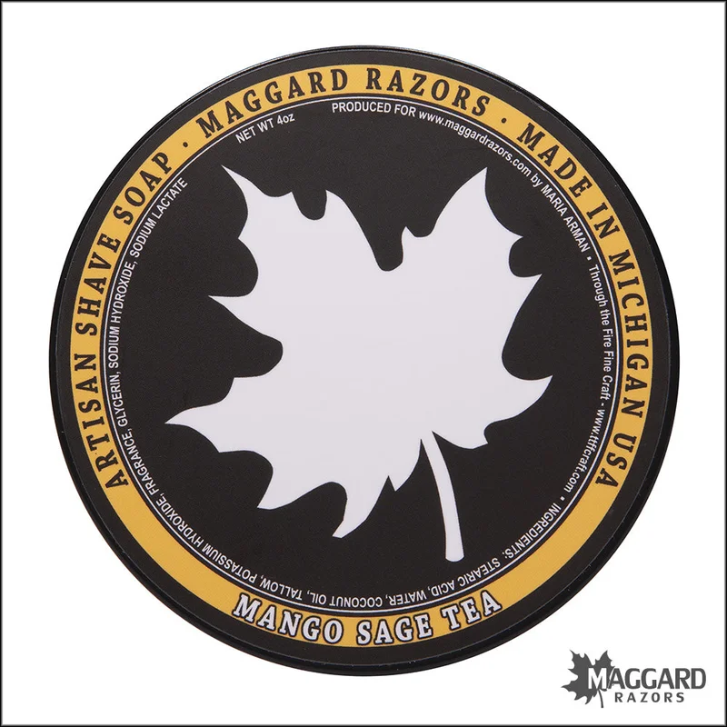 Maggard Razors Mango Sage Tea Shave Soap with Tallow, 4oz - Saldi Straordinari – Offerte Speciali Disponibili Adesso - {'count': 1, 'name': 'Rachel'}
