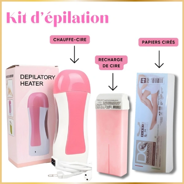 Kit Épilation Chauffe-Cire Cartouche Cire Roll Bandes Saldi Straordinari Offerte Speciali Disponibili Adesso