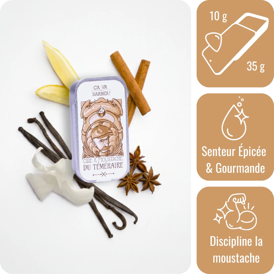 Cire à moustache du Téméraire - Senteur Gourmande - Saldi Straordinari – Offerte Speciali Disponibili Adesso Cire à moustache Captain Fawcett Ylang Ylang 15ml - 5060338440133