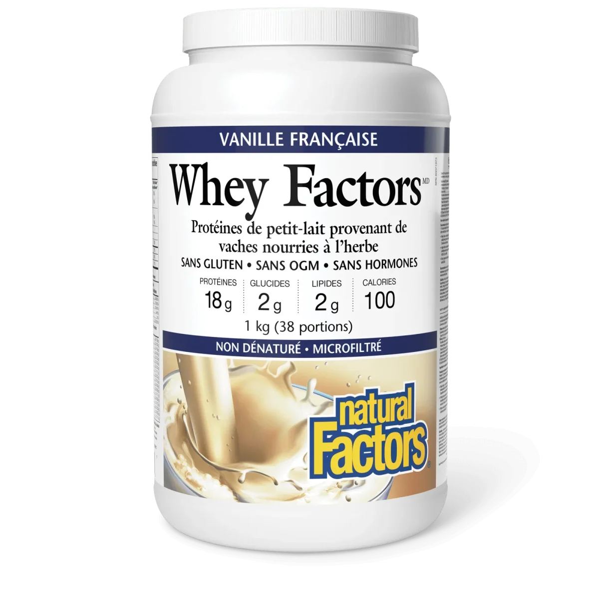 Protéines de petit-lait Whey factors saveur de vanille française 1kg - Saldi Straordinari – Offerte Speciali Disponibili Adesso - Purasana