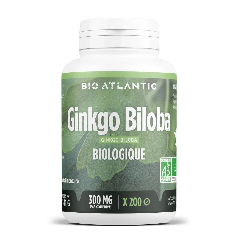 Ginkgo Biloba Bio 200 comprimés - Bio Atlantic - Saldi Straordinari – Offerte Speciali Disponibili Adesso - gph diffusion ginkgo biloba comprimé bio