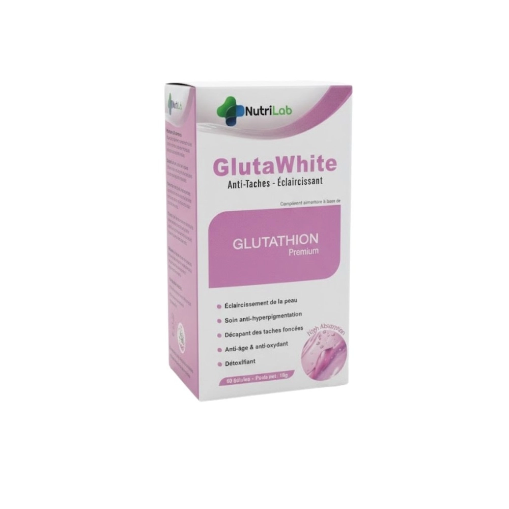 NUTRILAB – GlutaWhite Anti-Taches – 60 Gélules - Saldi Straordinari – Offerte Speciali Disponibili Adesso NUTRILAB Collegene Marin 90GEL : 114 MAD au Maroc | Palmarosa Shop