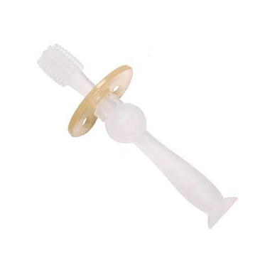 Haakaa - Brosse à Dents en Silicone 360||Haakaa - 360 Silicone Toothbrush - Boutique Bébé en Ligne : Soins, Jouets et Articles Maison Brosse de massage en silicone