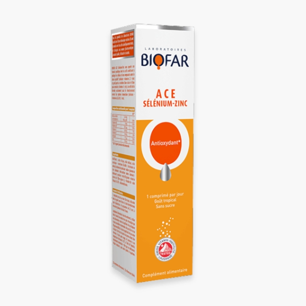 BIOFAR – ACE Sélénium-Zinc Antioxydant Effervescents – 20 Comprimés - Saldi Straordinari – Offerte Speciali Disponibili Adesso - Biofar vitamine c