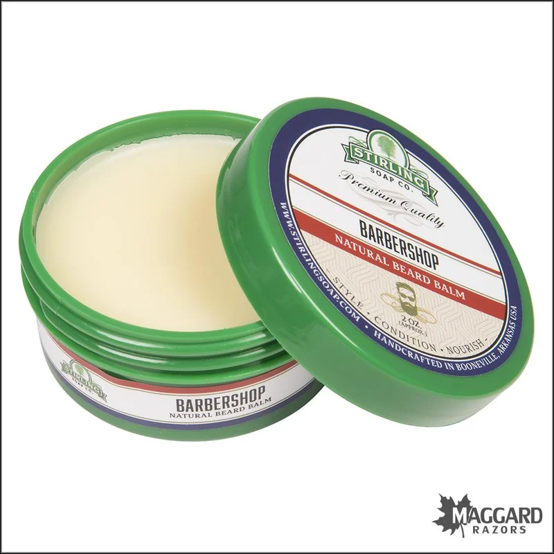 Stirling Soap Co. Barbershop Beard Balm, 2oz - Meet Saldi Straordinari – Offerte Speciali Disponibili Adesso
