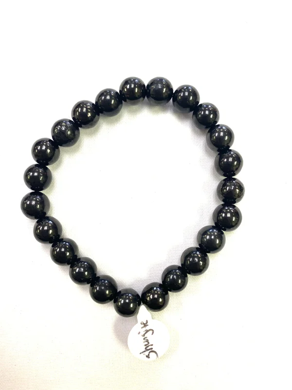 Shungite Bracelet 8mm - Saldi Straordinari – Offerte Speciali Disponibili Adesso - {'count': 1, 'name': 'Piece'}