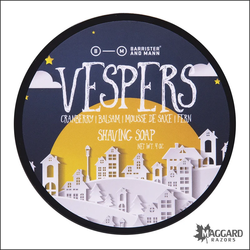 Barrister and Mann Vespers Shaving Soap, 4oz – Seasonal Release - Saldi Straordinari – Offerte Speciali Disponibili Adesso - raglan oz 8211