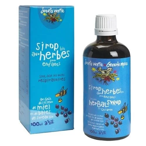 Souris Verte - Sirop aux Herbes plantes pour Enfants - 100ml||Souris Verte - Herbal syrup for Children - 100ml - Boutique Bébé en Ligne : Soins, Jouets et Articles Maison