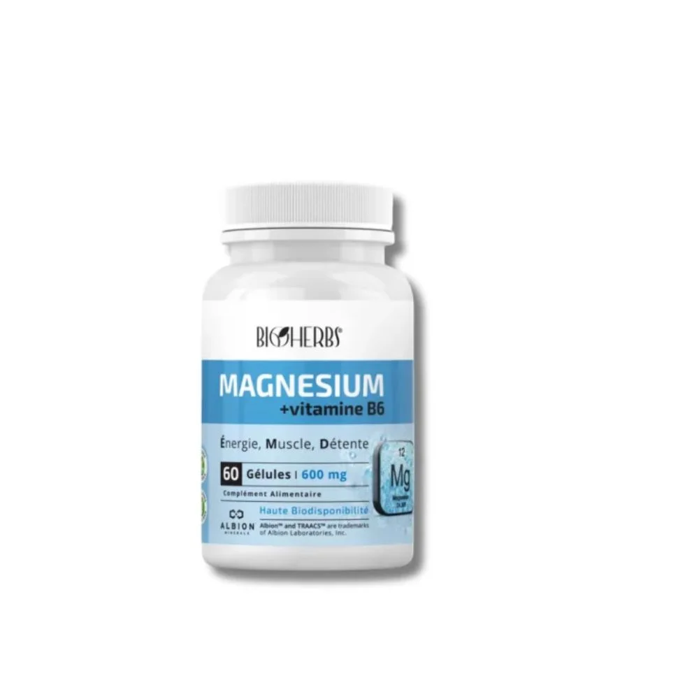 Bioherbs – Magnesium + Vitamine B6 60 Gellules - Saldi Straordinari – Offerte Speciali Disponibili Adesso PHYSIONORM™ Magnésium - Bisglycinate + Vitamine B6