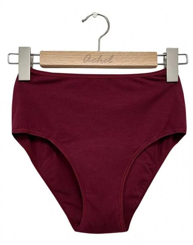 Culotte Menstruelle Taille Haute – Grenat - Vins Rouges Harmonieux pour Chaque Occasion - {'count': 1, 'name': 'CULOTTE'}