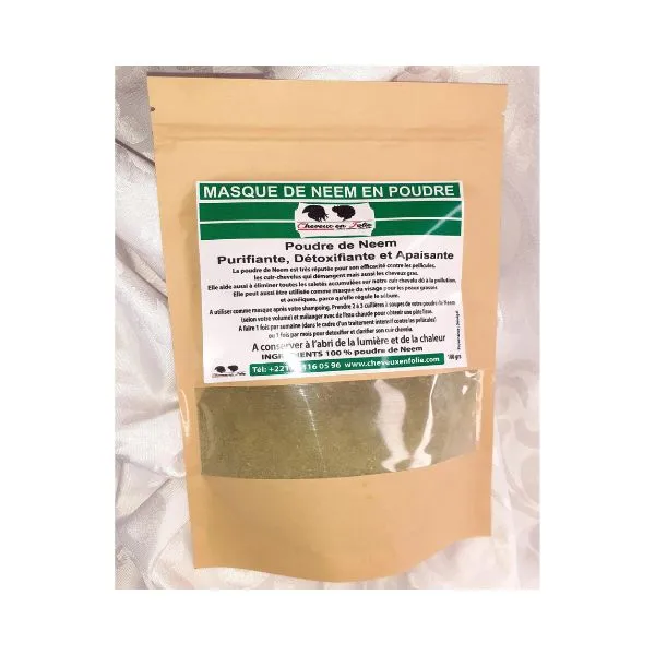 Masque Neem poudre 100grs ​Boulangerie Pâtisserie Pain Levain Viennoiseries