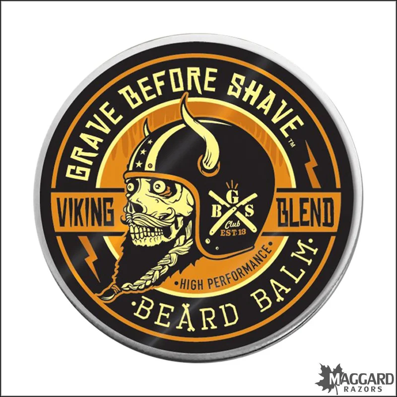 Grave Before Shave Viking Blend Beard Balm, 2oz – Unscented - Saldi Straordinari – Offerte Speciali Disponibili Adesso Face Moisturizer – One Earth