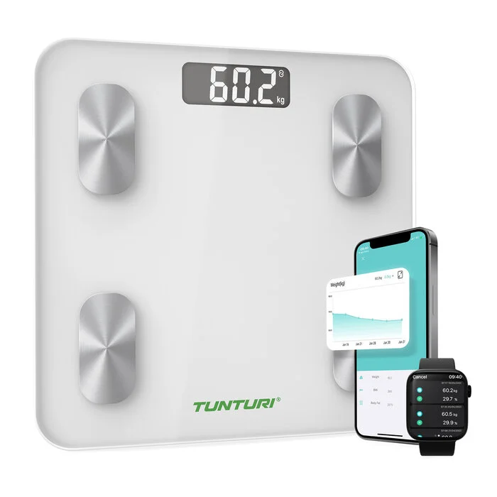 Tunturi SC30 – Balance connectée avec application professionnelle - Matériel sport pas cher – Meilleur rapport qualité-prix Balance commerce BMJPP