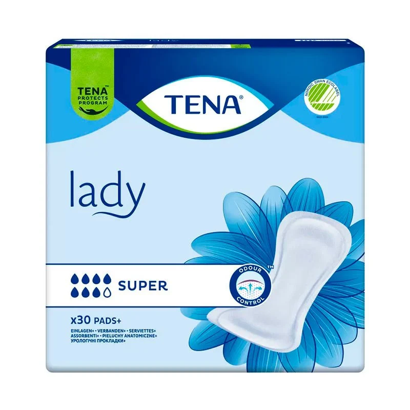 TENA® Lady super protection pour incontinence - 30 pcs. - Organisation de la maison avec des solutions de rangement - {'count': 2, 'name': 'portable'}