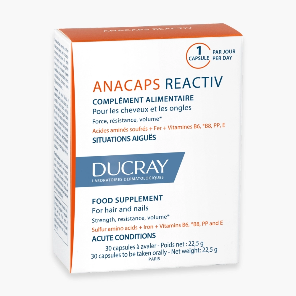 DUCRAY – Anacaps Reactiv Cheveux & Ongles – 30 Capsules - Saldi Straordinari – Offerte Speciali Disponibili Adesso - {'count': 1, 'name': 'Pose'}