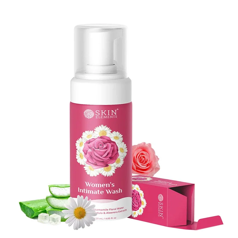 Intimate Wash for Women with Rose Water, Chamomile, Calendula & Aloe Vera Extracts (120ml) - Saldi Straordinari – Offerte Speciali Disponibili Adesso - aloe vera calendula cream calendula 038 aloe