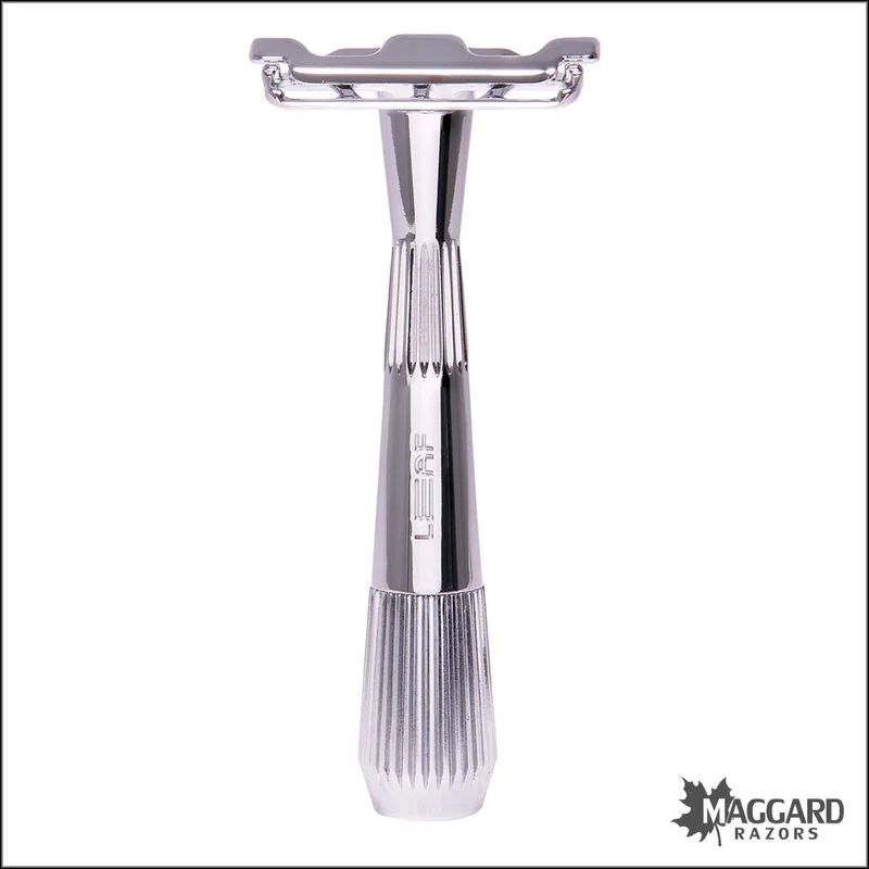 Leaf Twig Fixed Head Razor with Blades Polished Chrome Finish Saldi Straordinari Offerte Speciali Disponibili Adesso