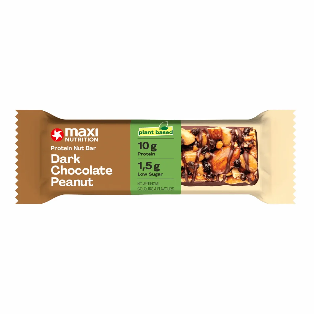 MaxiNutrition Protein Nut Bar Dark Chocolate Peanut (12x 46g) - Vins Rouges Harmonieux pour Chaque Occasion Products - MaxiNutrition
