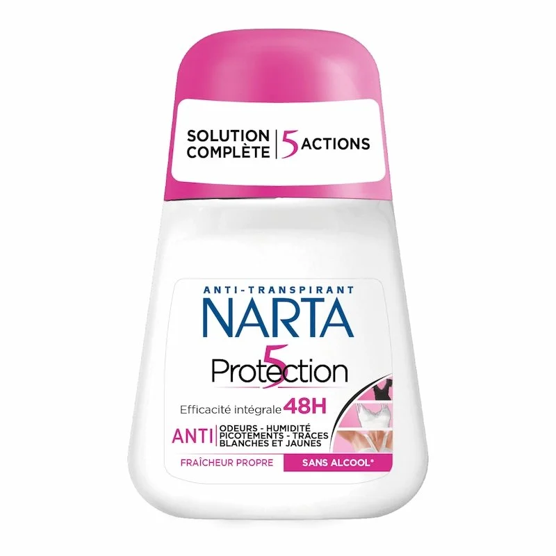 Narta Deodorant Roll-On Femme produits Protection 5 en 1 – 50ml - ​Boulangerie-Pâtisserie | Pain au Levain & Viennoiseries