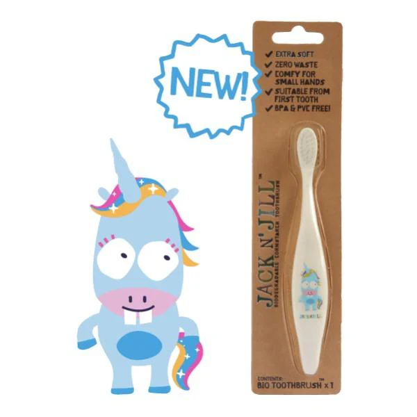 Jack N' Jill - France Brosse à Dents Bio - Licorne||Jack N' Jill - Bio Toothbrush - Unicorn - Boutique Bébé en Ligne : Soins, Jouets et Articles Maison