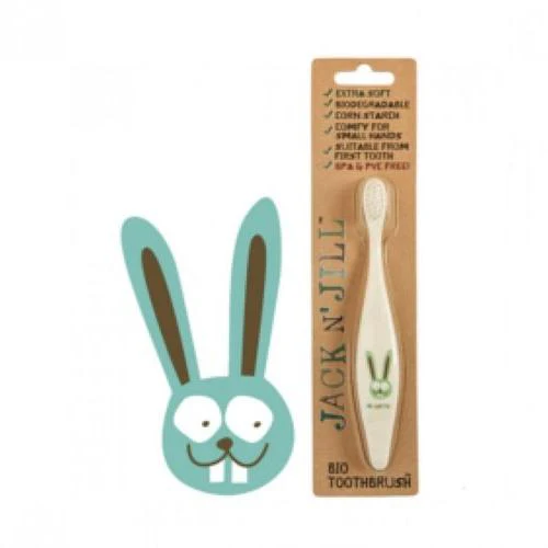 Jack N' Jill - Brosse à Dents Bio - Lapin||Jack N' Jill Soin - Bio Toothbrush - Bunny - Boutique Bébé en Ligne : Soins, Jouets et Articles Maison